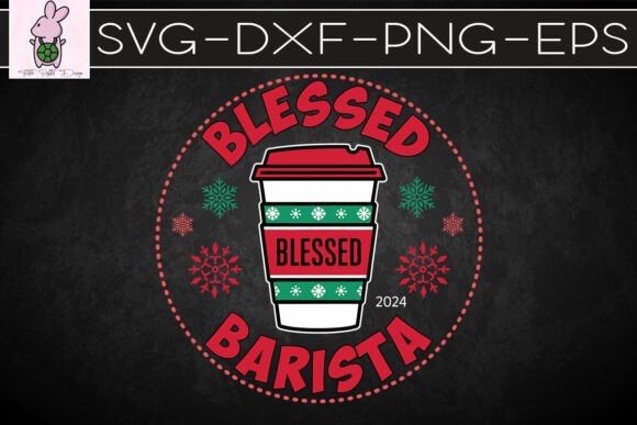 Barista Coffee Ornament SVG: Graphics for Crafts & Branding