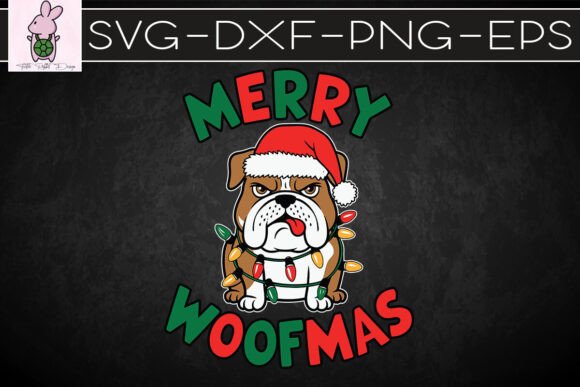 Christmas Bulldog Pun SVG: Graphics for Crafts