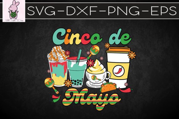 Cinco De Mayo Coffee Cups SVG: Graphics for Crafts & Local Branding
