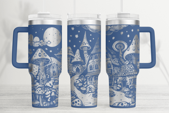 Fairy Tale Village Laser Tumbler Wrap: Graphics for Tumbler Wraps