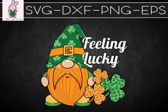 Feeling Lucky Gnome SVG: Crafts & Graphics Done Right