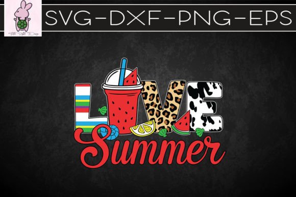 Love Summer Watermelon Hello Summer SVG: Graphics for Crafts & Seasonal Branding
