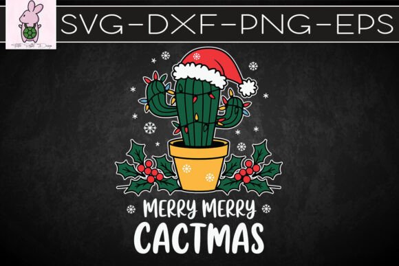 Merry Cactmas Funny Christmas SVG: Graphics for Crafts & Joyful Branding