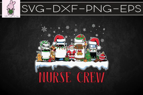 Nurse Crew Merry Christmas SVG: Graphics for Crafts & Content
