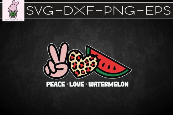 Peace Love Watermelon Hello Summer SVG: Crafts & Graphics for Local Brands
