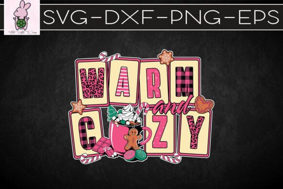 Pink Christmas Warm and Cozy SVG: Graphics for Crafts