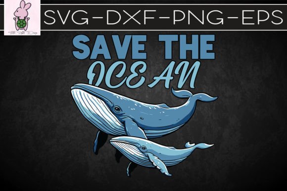 Save the Ocean Keep Ocean Clean SVG: Graphics for Crafts & Cause-Driven Brands