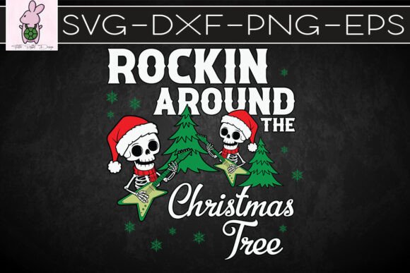 Skull Christmas Rock and Roll SVG: Graphics for Bold Crafts