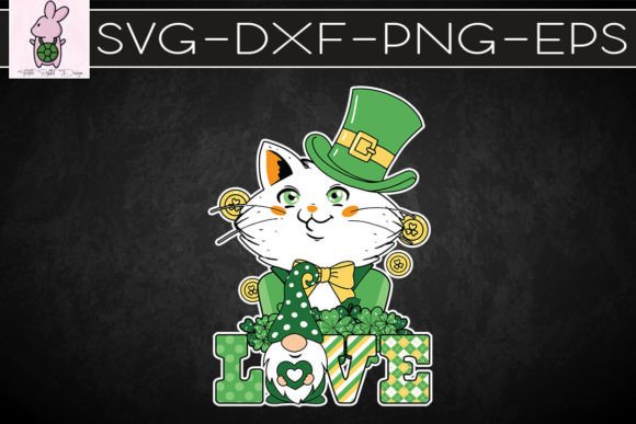 St Patricks Day with Cat SVG: Graphics for Crafts & Seasonal Branding