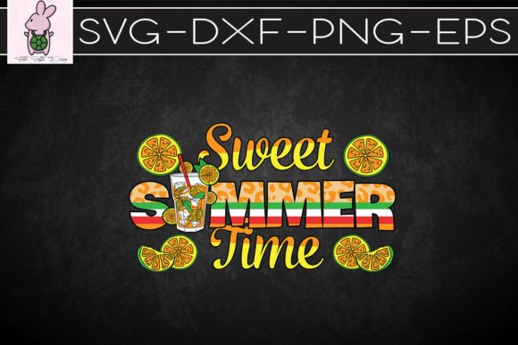 Sweet Summer Time Orange Summer Vibe SVG: Graphics for Crafts & Branding